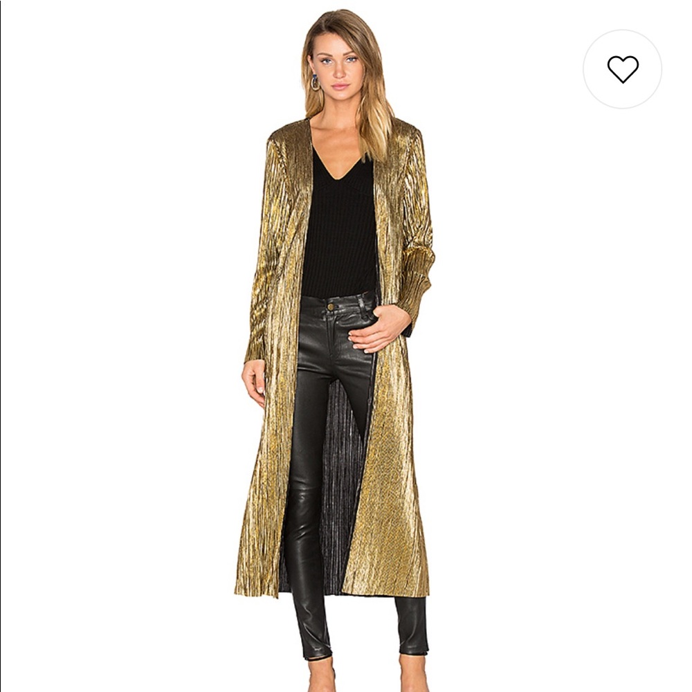 House of Harlow Jodie Jacket in Gold S